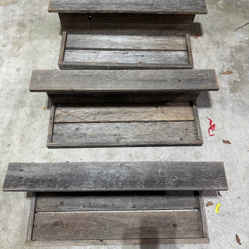 Reclaimed Barnwood Shelves